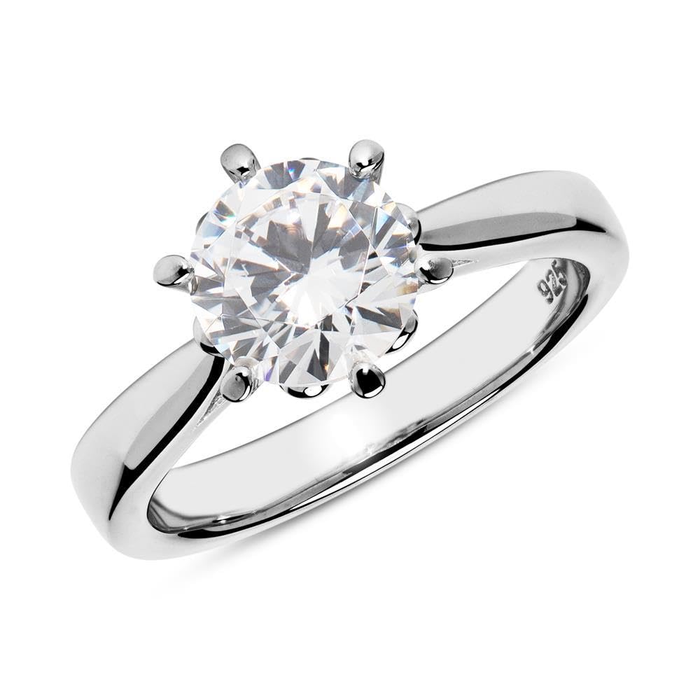 JEWLIX Verlobungsring Sterlingsilber Zirkonia Silber