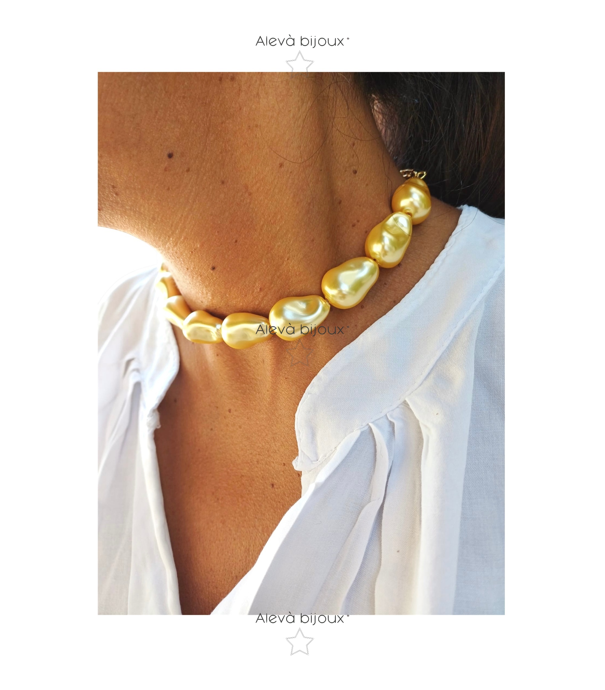 Alevá Bijoux Chiara Halskette Gold