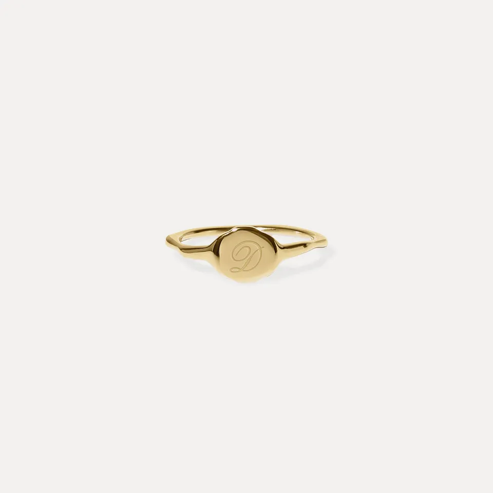 Stilnest Fluid Siegelring 585 Gold Gr.56 gravierbar