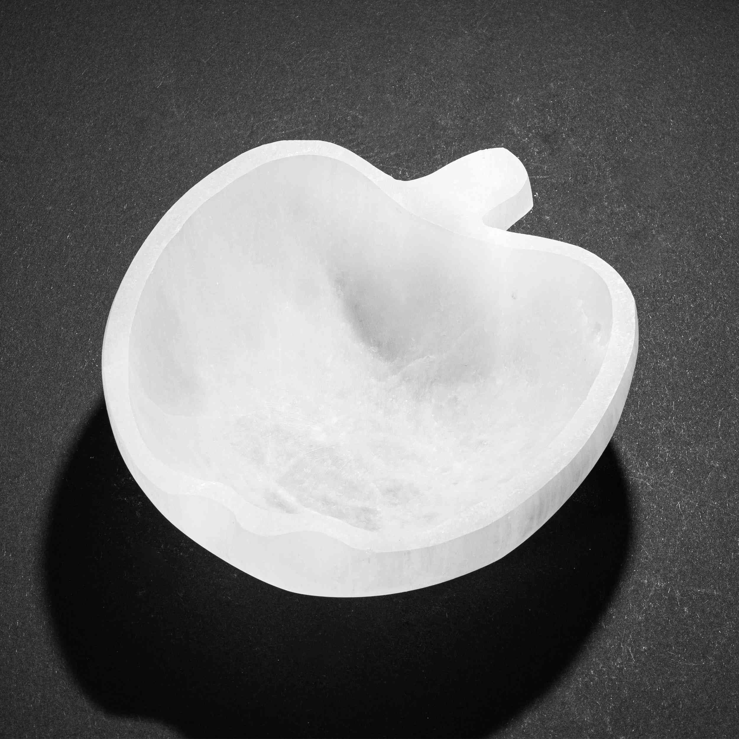 NKlaus Healing Crystals Selenit Schale Apfelform 12x13cm Energie
