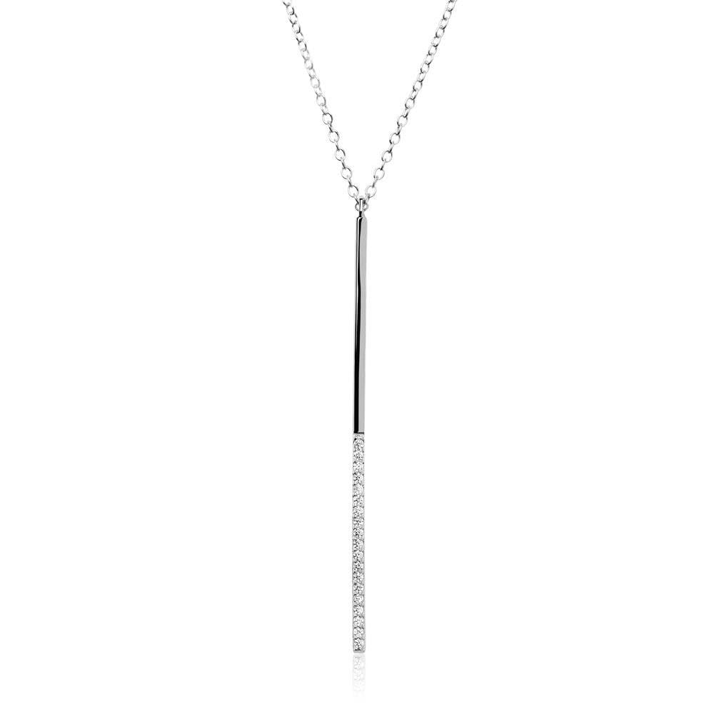 JEWLIX Ketten mit Anhänger SN0360 Halskette Silber mit Zirkonia
