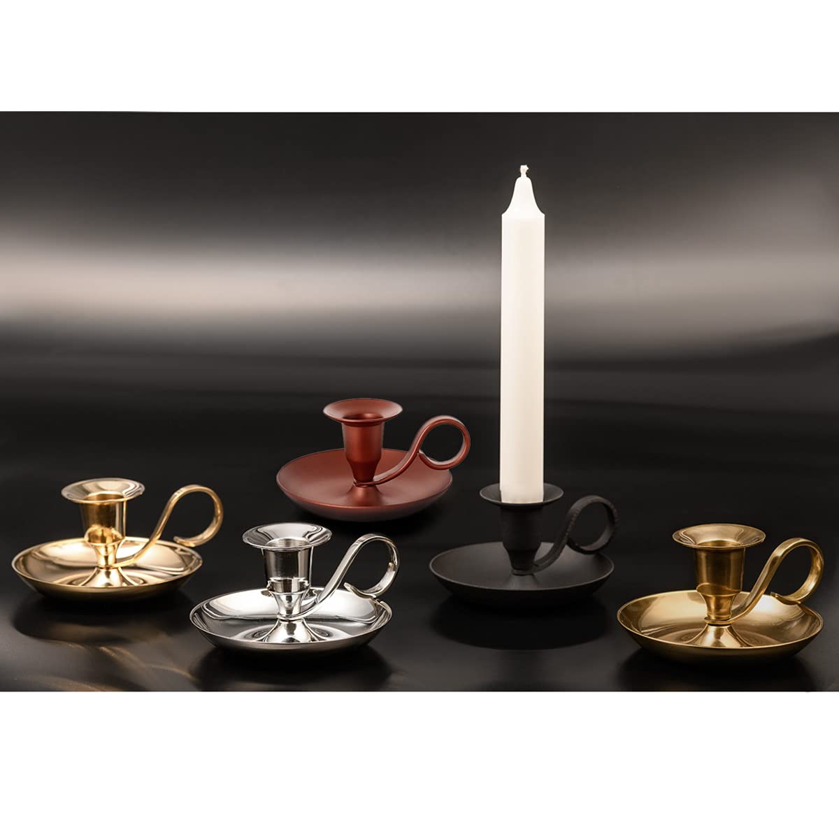 NKlaus Candle Holder Handleuchter Klassik Messing Gold Antik