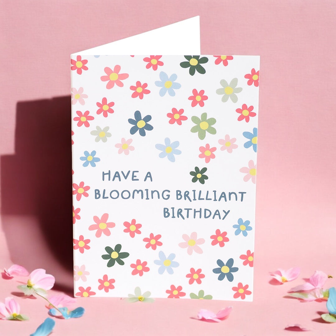 Joy by Corrine Smith Blooming Brilliant Geburtstagskarte A6