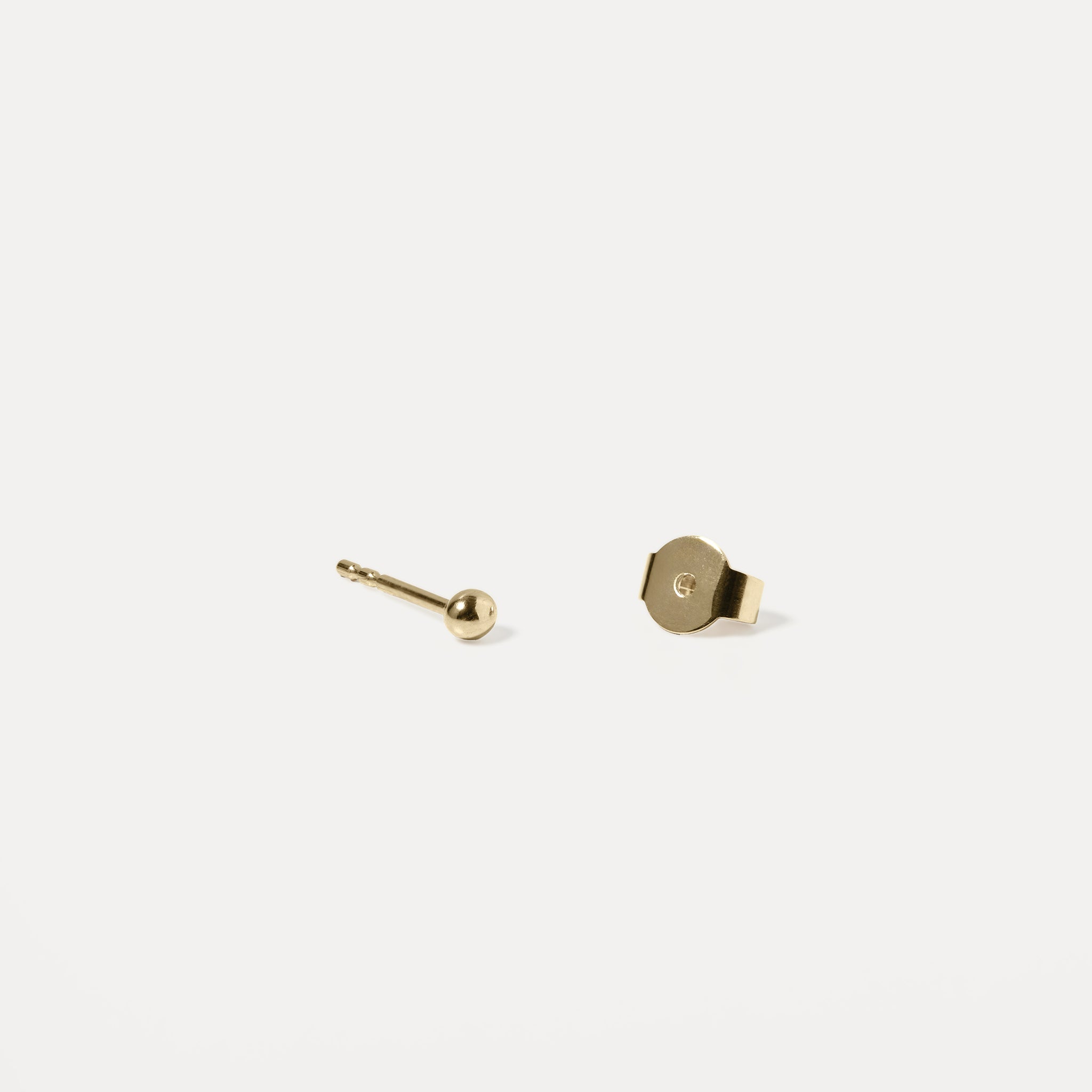 Stilnest Dot Ohrstecker Single 585 Gold 3 mm