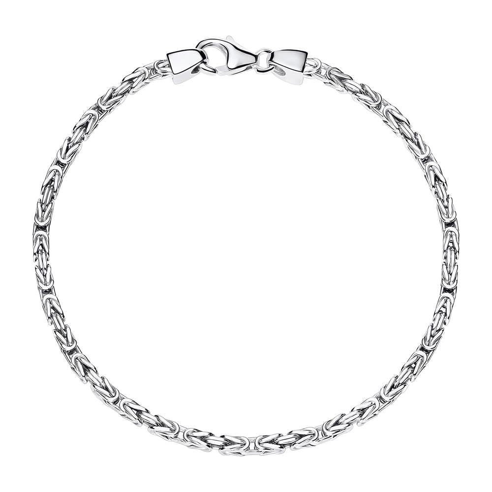 JEWLIX Königsarmband Silber 925 2,5 mm 23 cm Armband