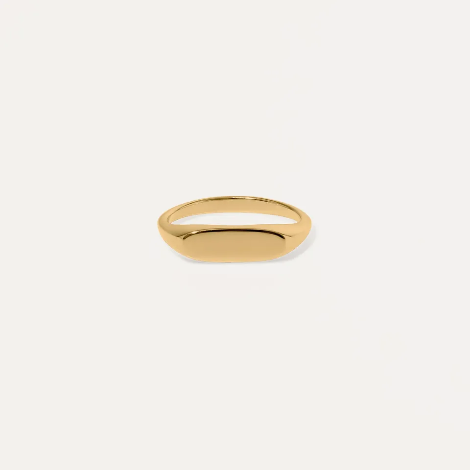 Stilnest Flat-Top Ring 925 Silber gravierbar Gr. 52