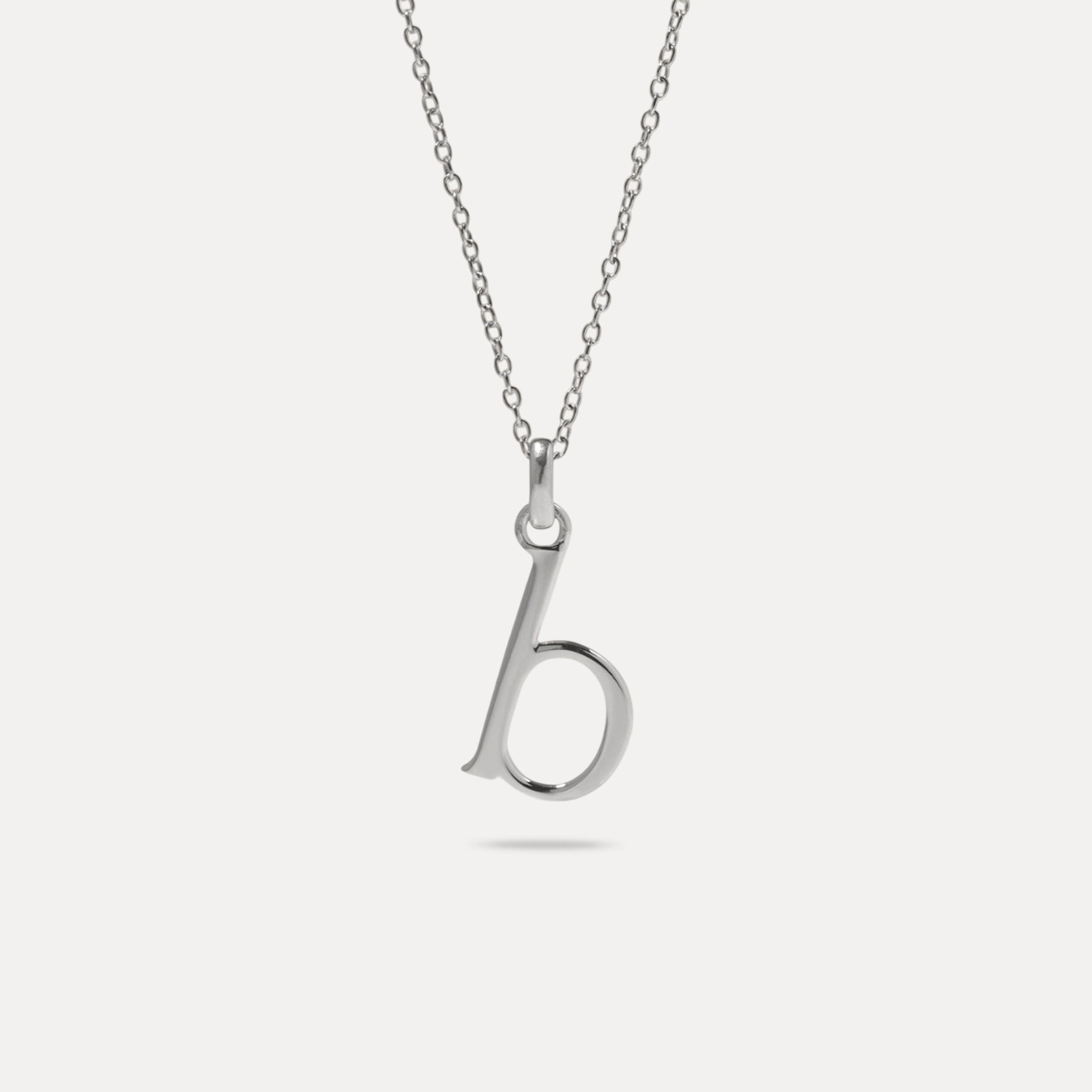 Stilnest Initial Ankerkette 925 Silber Buchstabe 45 cm