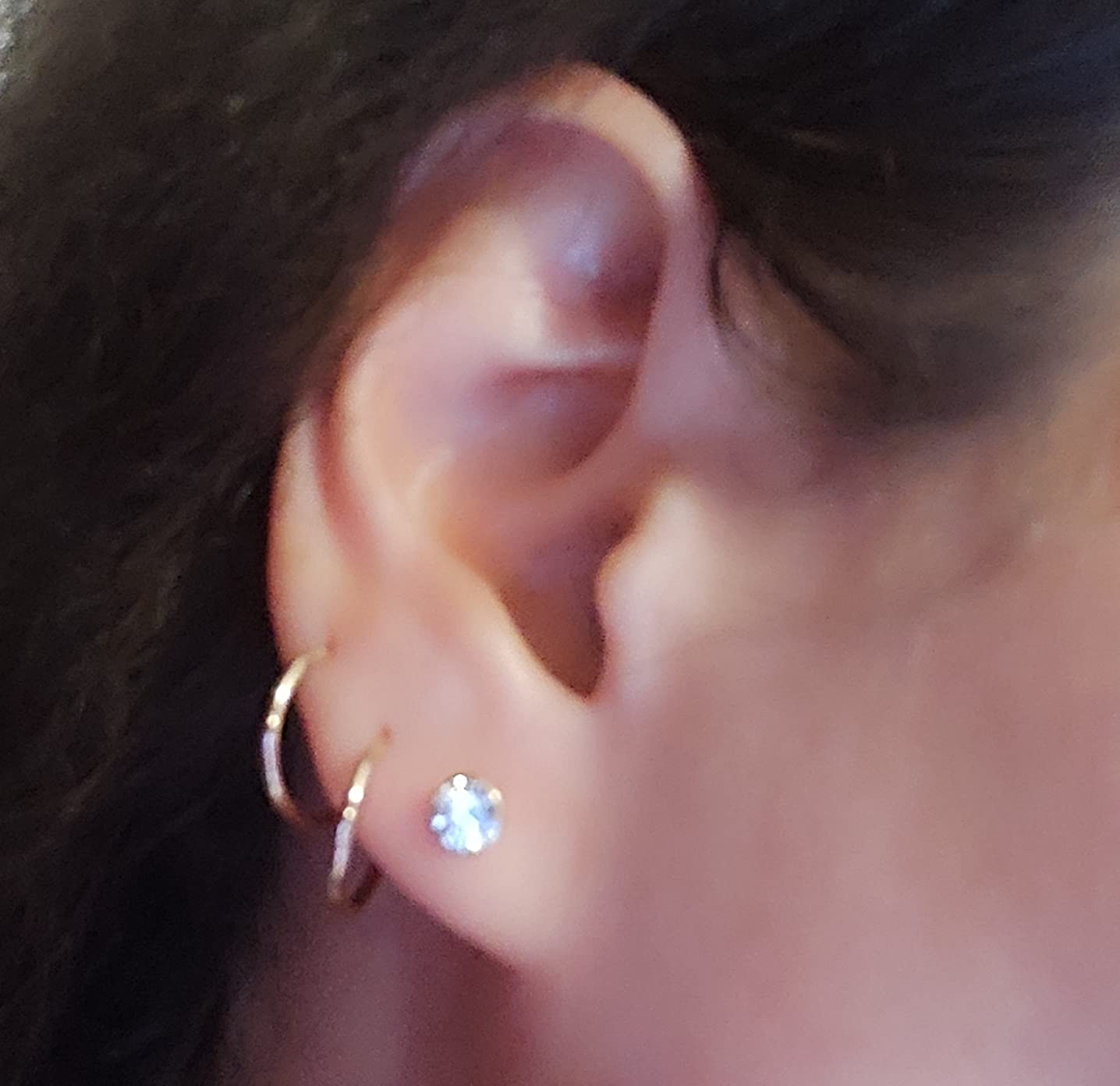 NKlaus Jewellery Ohrstecker 333 Gelbgold 3,5mm Zirkonia