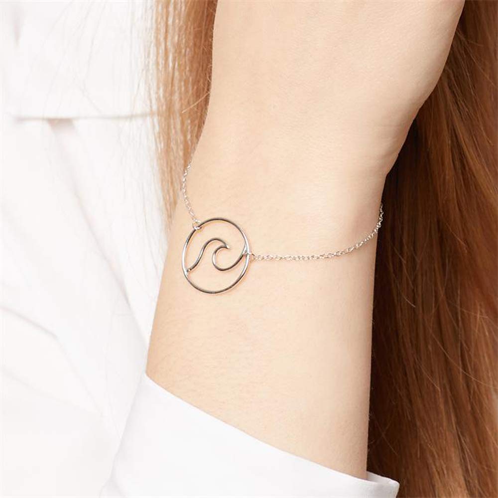 JEWLIX Wave ID-Armbänder Armband 925 Silber Damen