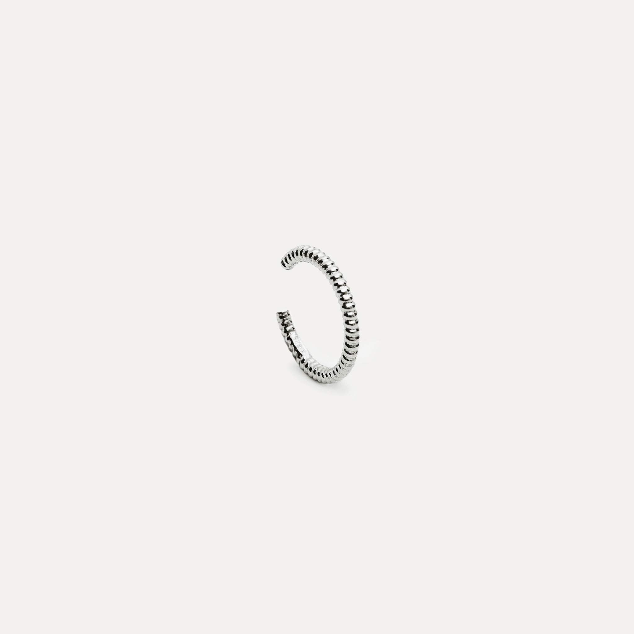 Stilnest Snake Tail Ear Cuff Ohrringe Gold Vermeil 1,7 mm