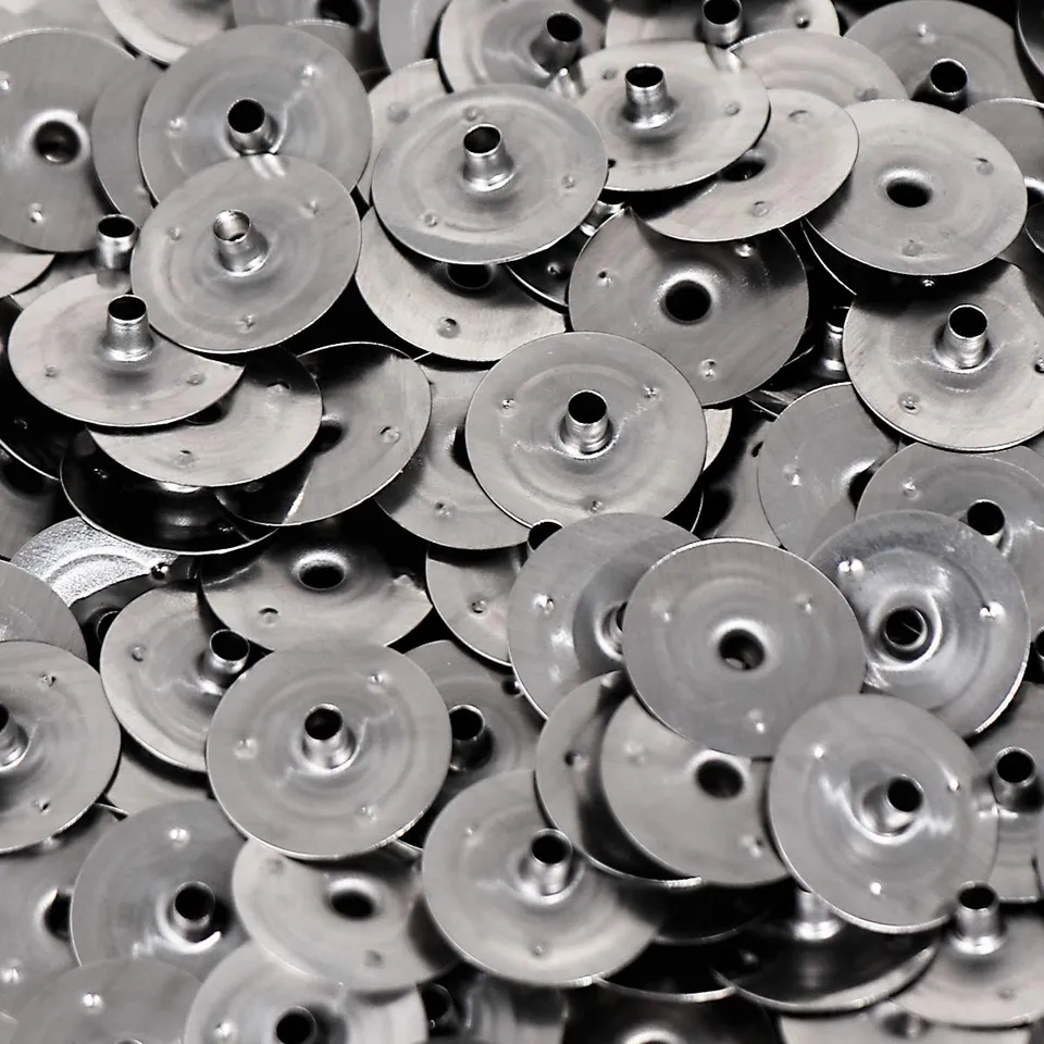 NKlaus Dochtfüße Metall für Kerzendochte 50 Stück 2,2mm