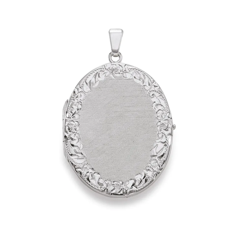 Eugen Rühle Medaillon oval 26x33mm 333 Gelbgold Anhänger graviert