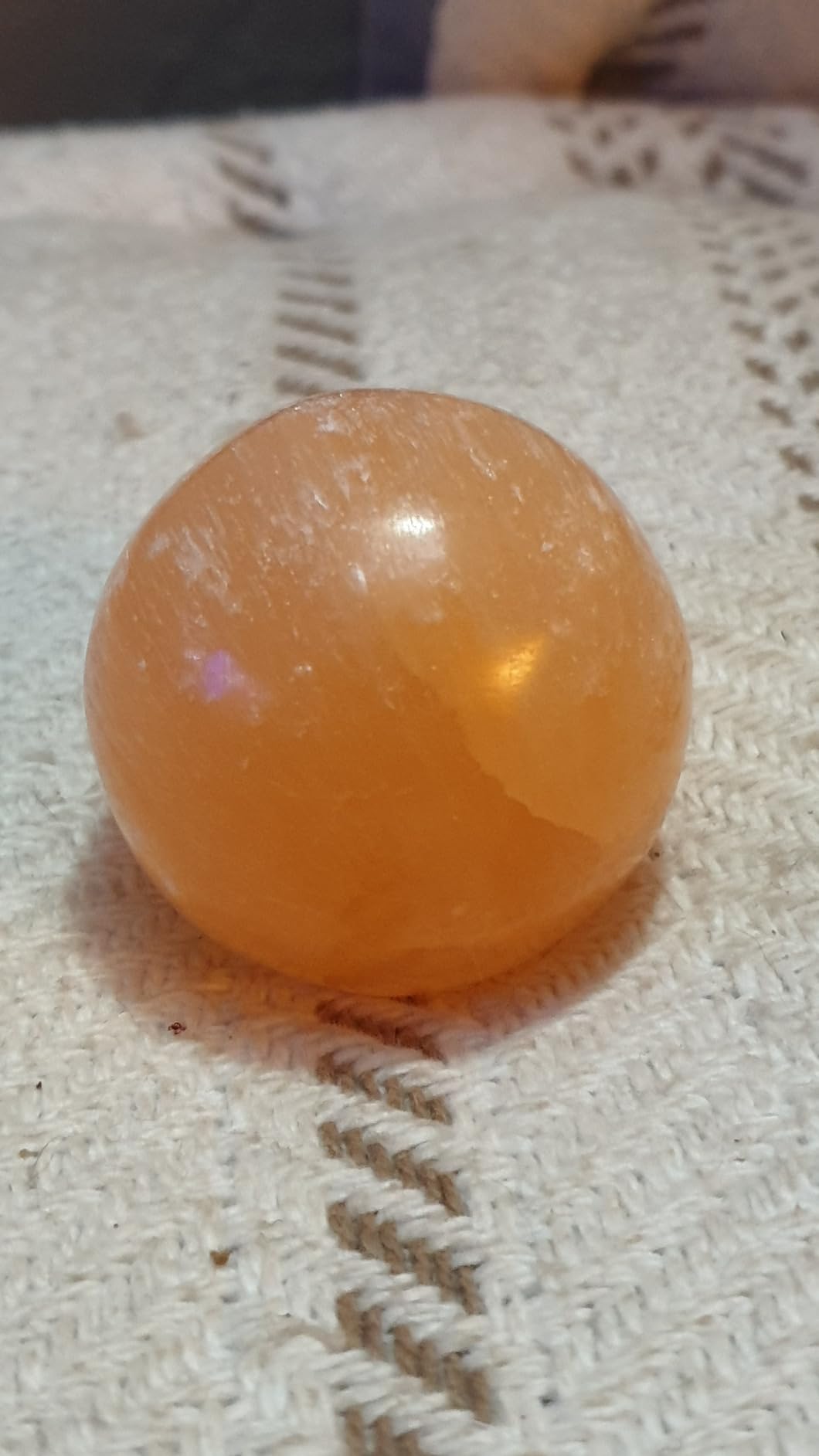 NKlaus Healing Crystals Selenit-Kugel 4cm Orange