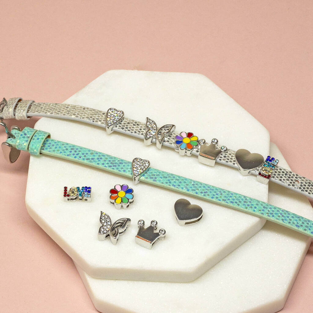 Joy by Corrine Smith Gürtel Armband Silber 6 Charms