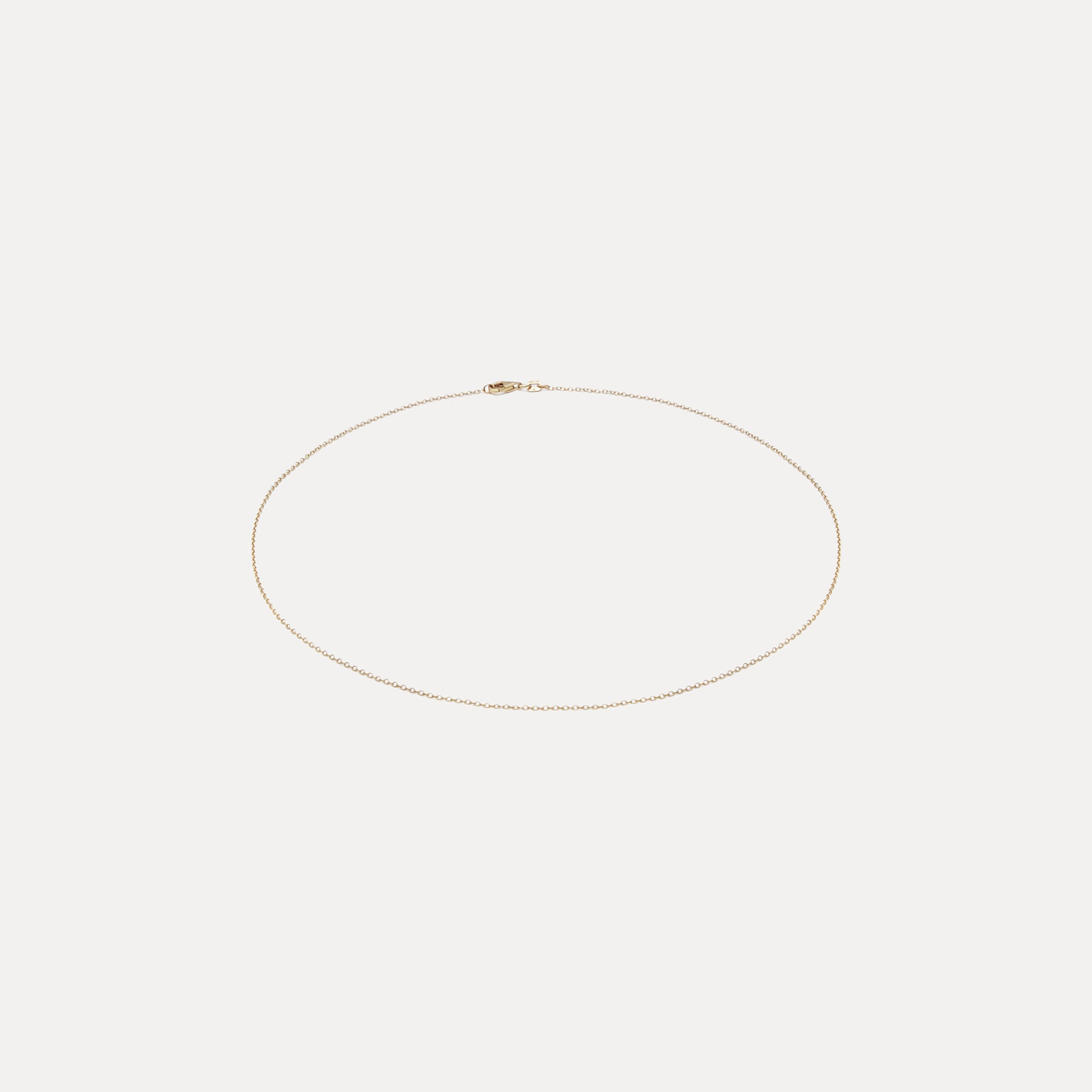 Stilnest Ankerkette 585 Gold Halskette 45 cm 14k Massivgold