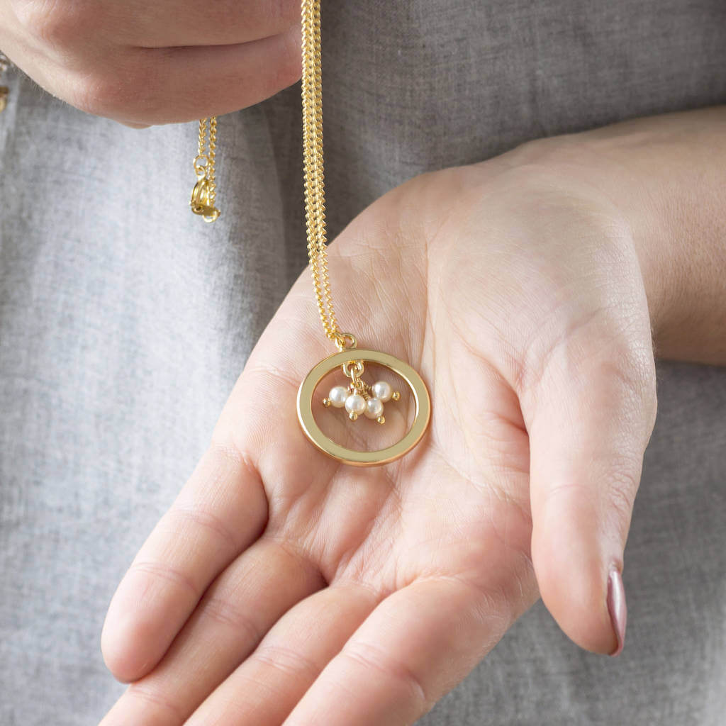 Joy by Corrine Smith 40th Birthday Halskette Gold Perle