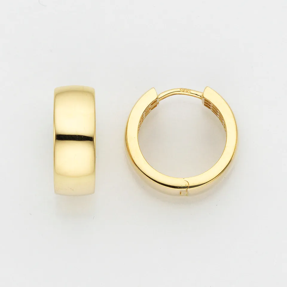 Eugen Rühle Ohrschmuck Scharnier-Creolen 5,3x14,8mm Ohrringe 585 Gelbgold