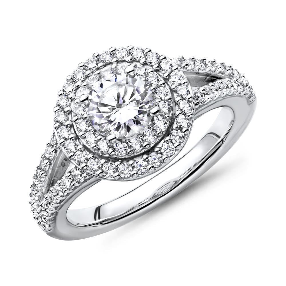 JEWLIX VR0160 Verlobungsring 925 Silber Größe 52 floral