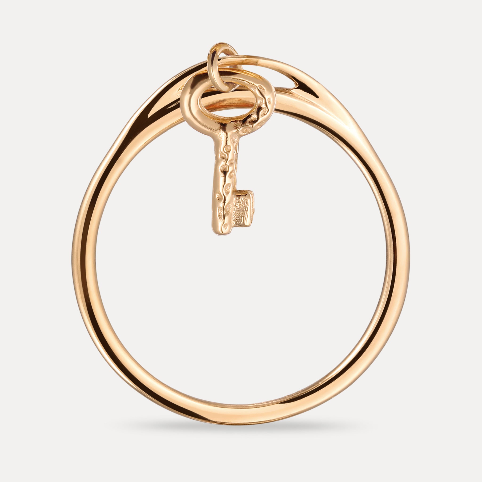 Stilnest Tiny Key Ring 585 Gold Gr. 52 Massivgold