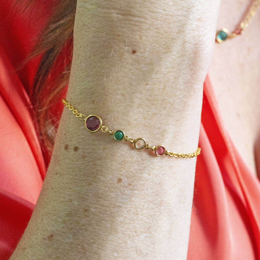 Joy by Corrine Smith Mother Three Children Geburtssteinarmband