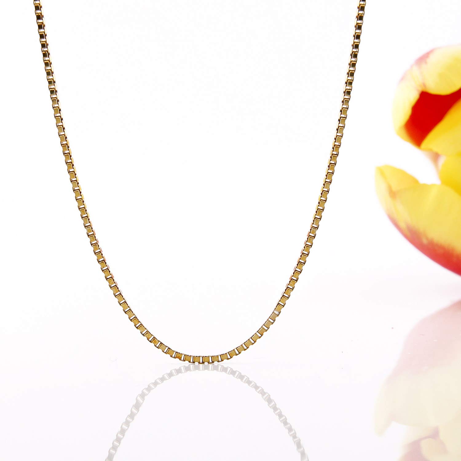 trendor Halsketten Venezianer-Kette 333 Gold 0,9 mm 40 cm