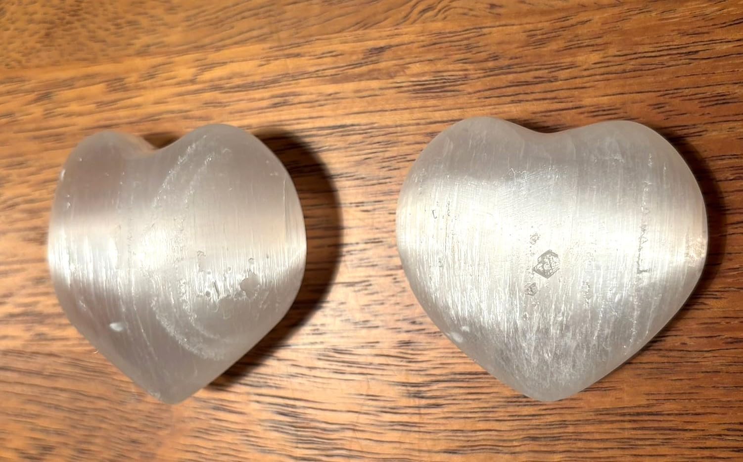 NKlaus HEALING CRYSTALS Selenit-Herz Heilstein 5,5 cm 1 Stück