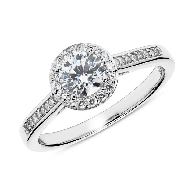 JEWLIX Verlobungsring Silber 54mm Zirkonia mehrsteinig