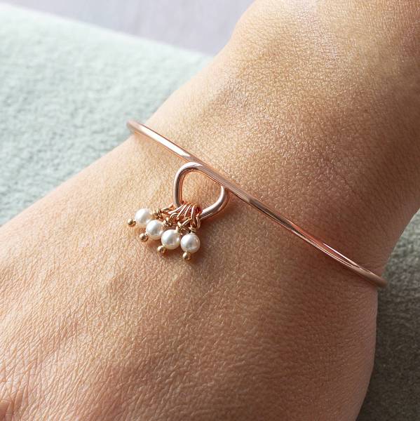 Joy by Corrine Smith Milestone Birthday Pearl Charm Armreif Gold Perle