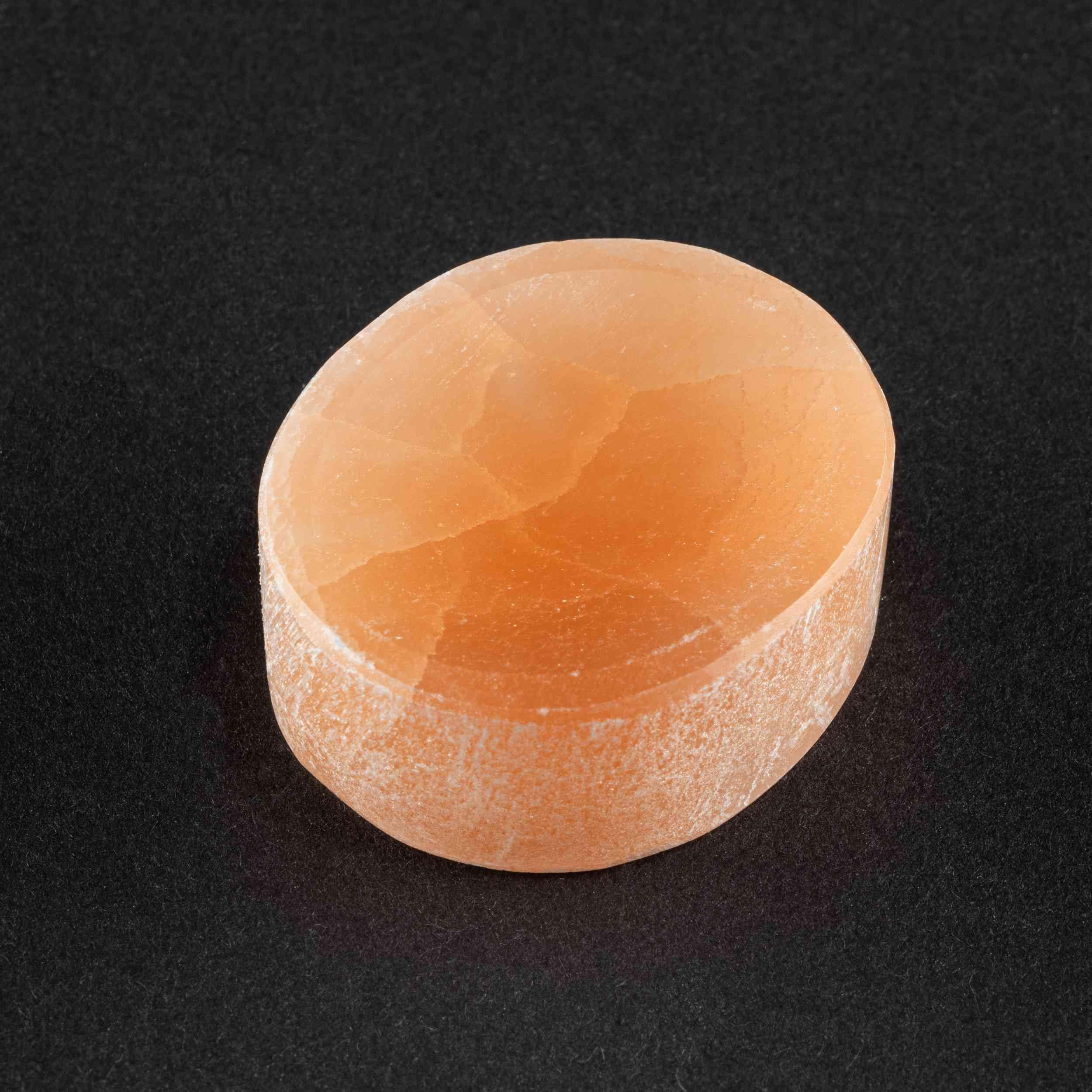 NKlaus Healing Crystals Oranger Selenit-Massagestein 4cm Edelstein