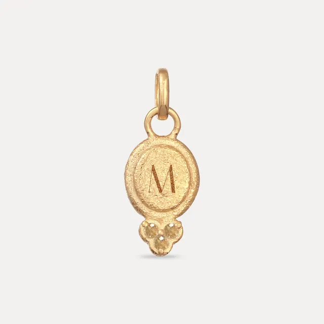 Stilnest Trinity Emblem Anhänger Gold Vermeil Granat