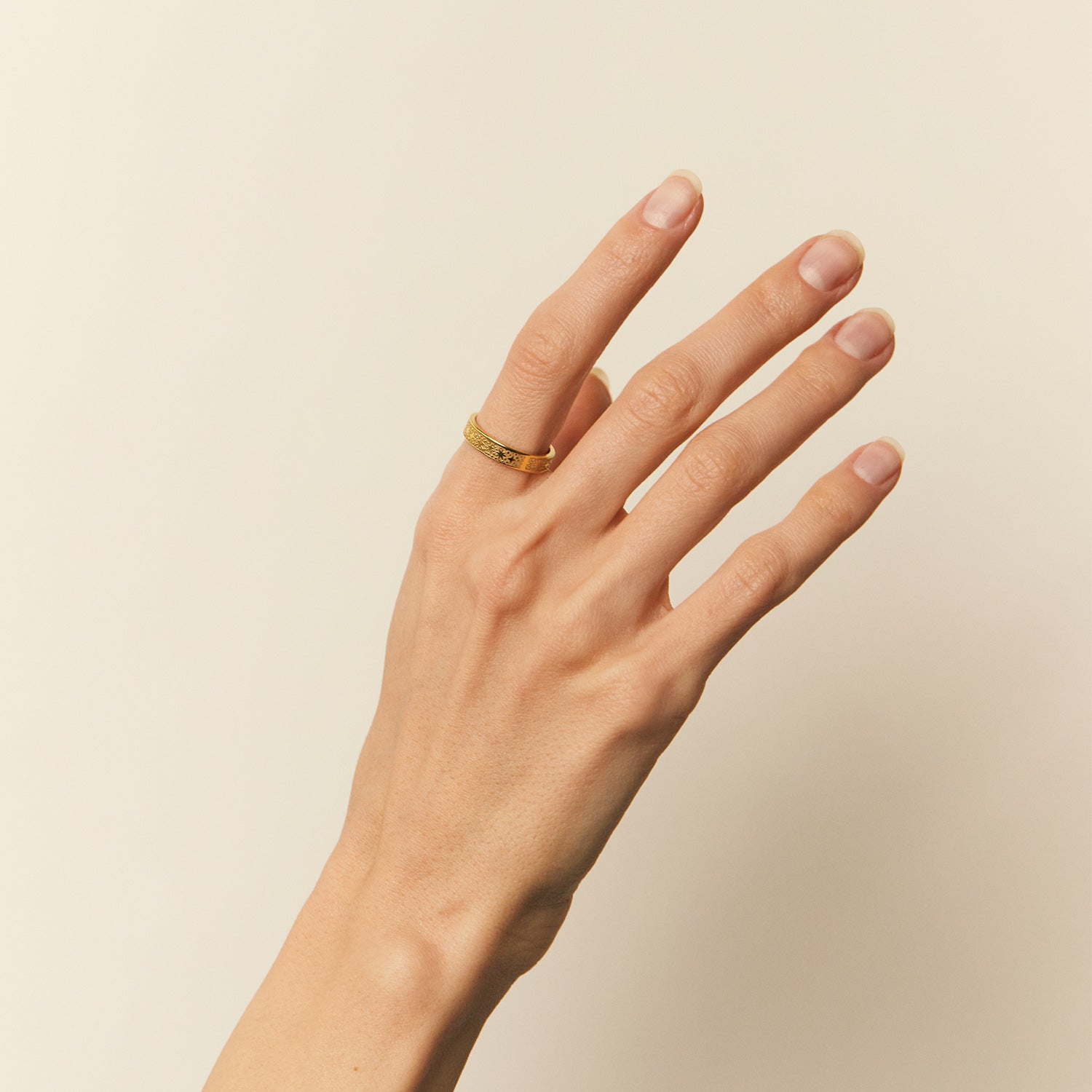 Stilnest Queen of Tears Ring 585 Gold Größe 52 Fairtrade