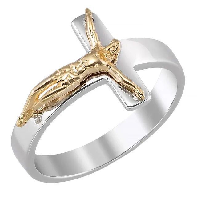 trendor Kruzifix 21812 925 Silber Ring Gr. 56