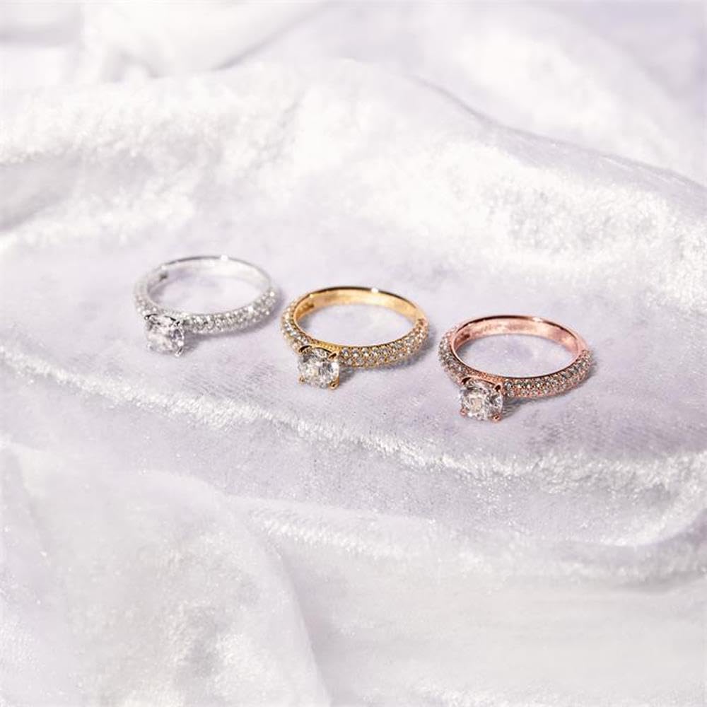 JEWLIX Ring Rosévergoldet Gr.58 Silber Zirkonia
