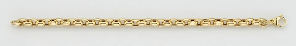 Eugen Rühle Erbskette halbmassiv 6,2mm Halskette 45cm Gold