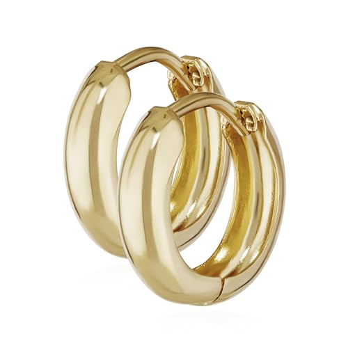 NKlaus JEWELLERY Klappcreolen 333 Gelbgold 12,2mm 1 Paar