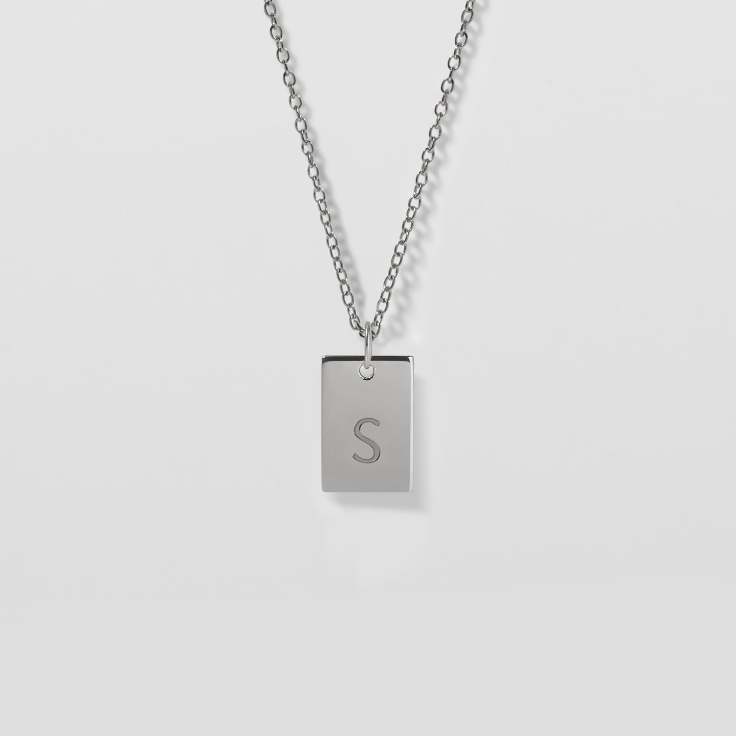 Stilnest Folio Tag Kette Gold Vermeil gravierbar 45cm