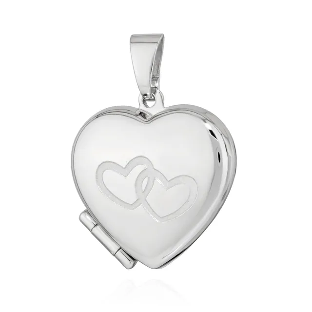 NKlaus Jewellery Medaillon Herz 925 Silber Anhänger