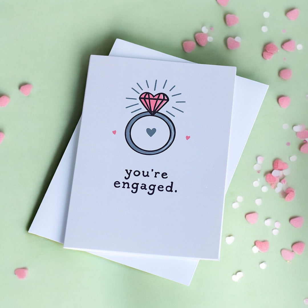 Joy by Corrine Smith Engagement Ring Karte A6 Verlobung