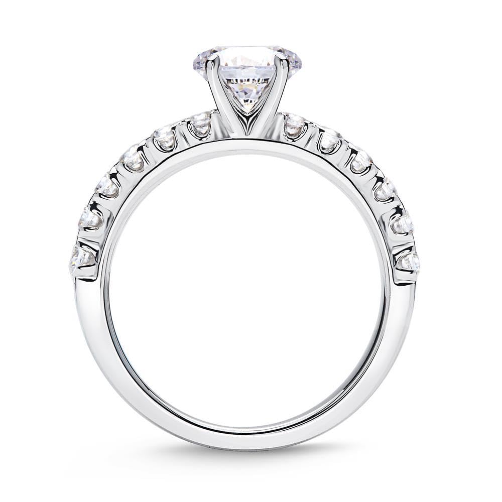 JEWLIX VR0125 Verlobungsring Silber Zirkonia Krappen