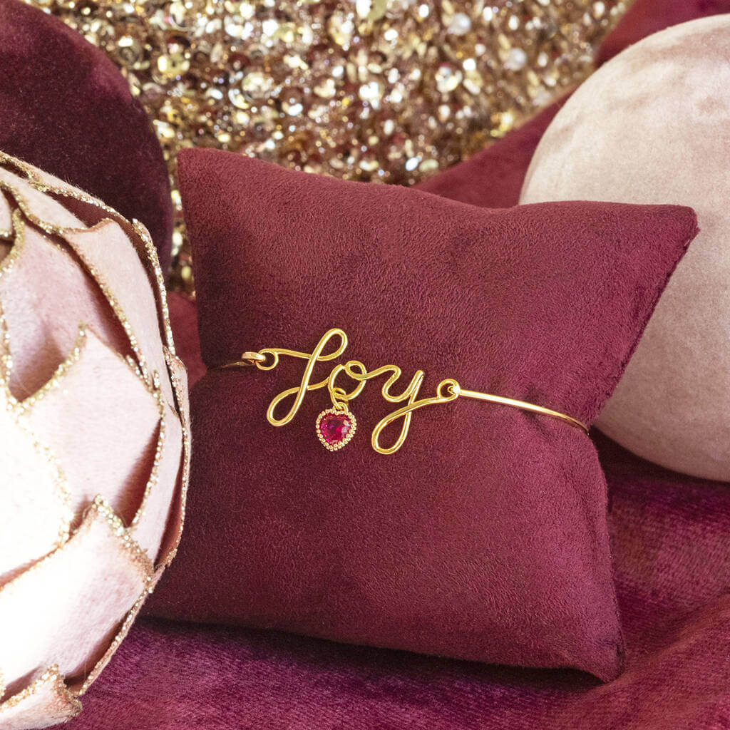 Joy by Corrine Smith JOY Armband Gold Herz Geburtsstein