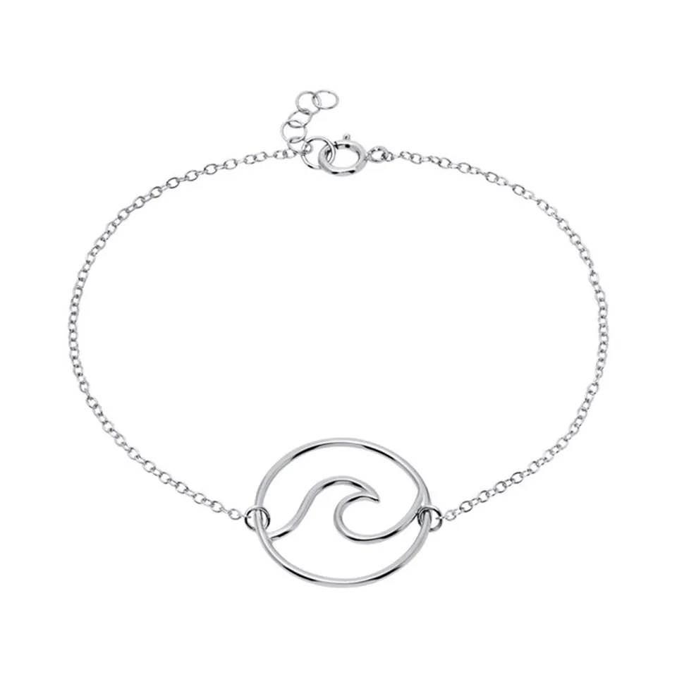 JEWLIX Wave ID-Armbänder Armband 925 Silber Damen