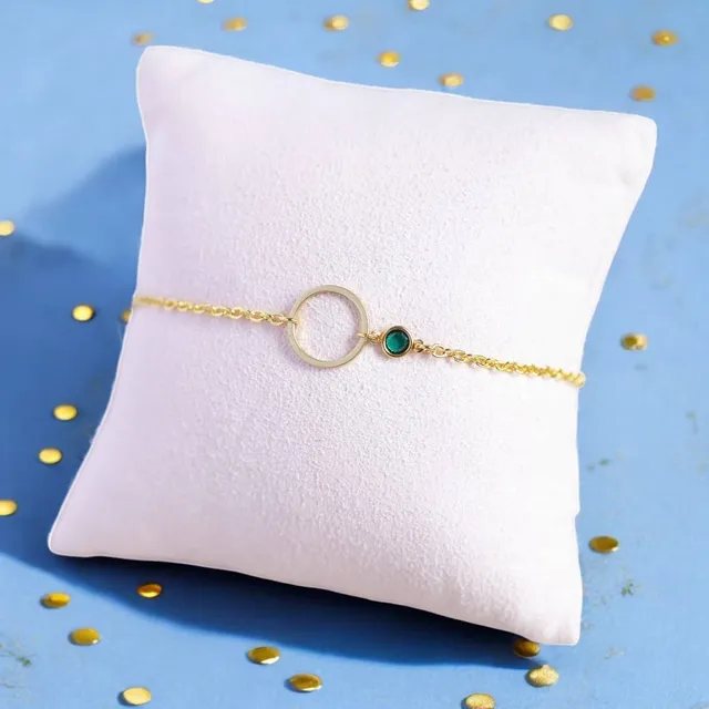 Joy by Corrine Smith Circle Armband Gold Geburtsstein