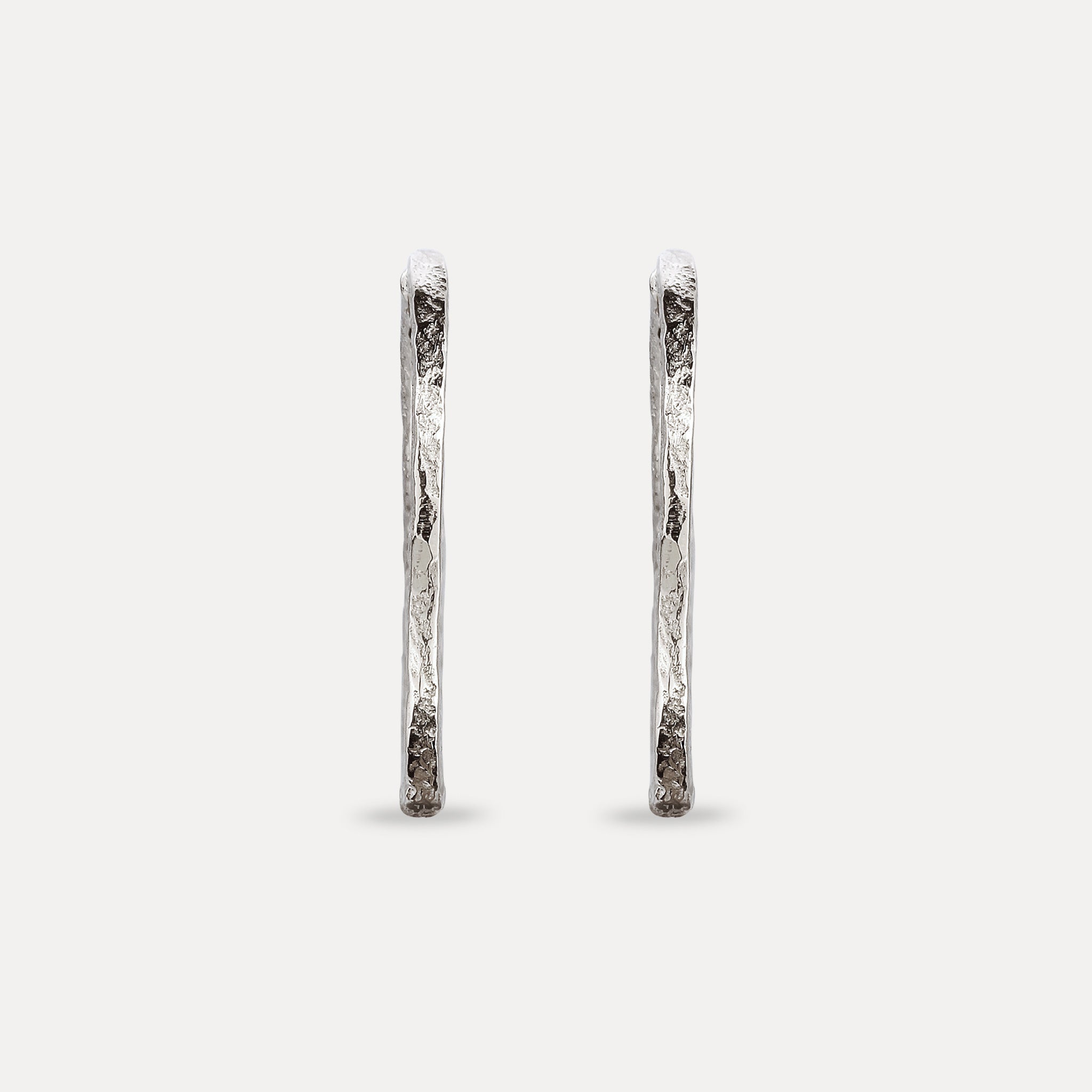 Stilnest Double-Sided Creolen Antique Silber wendbar
