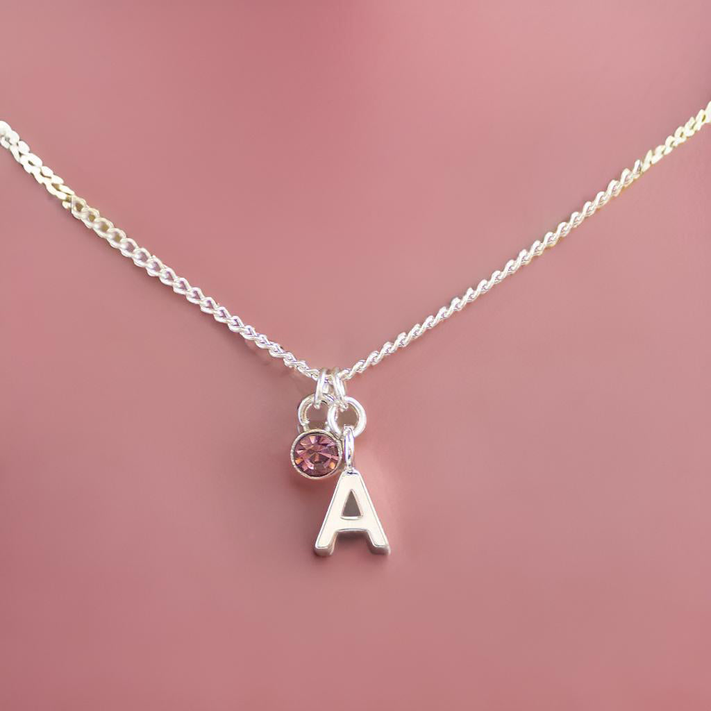 Joy by Corrine Smith Initial Birthstone Halskette gold Mädchen