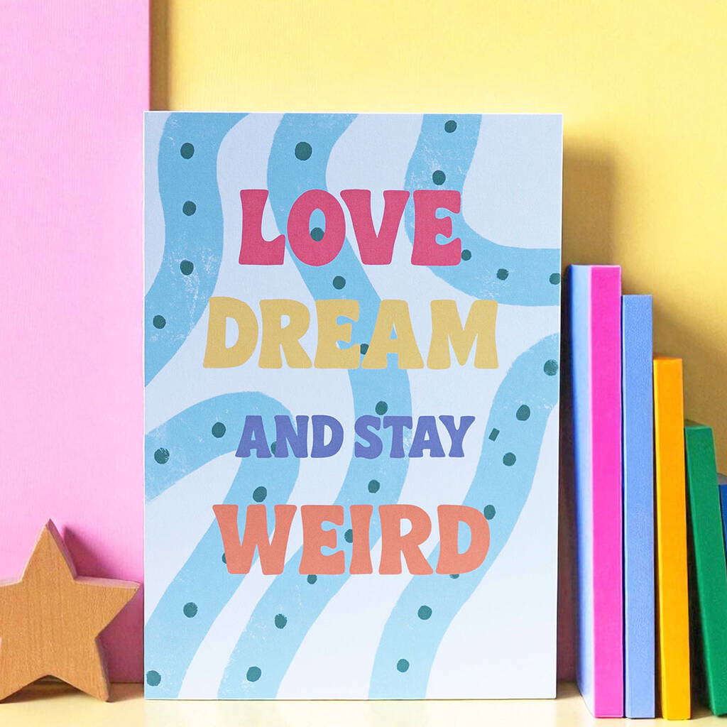 Joy by Corrine Smith Love Dream A5 Print Bunt Stay Weird