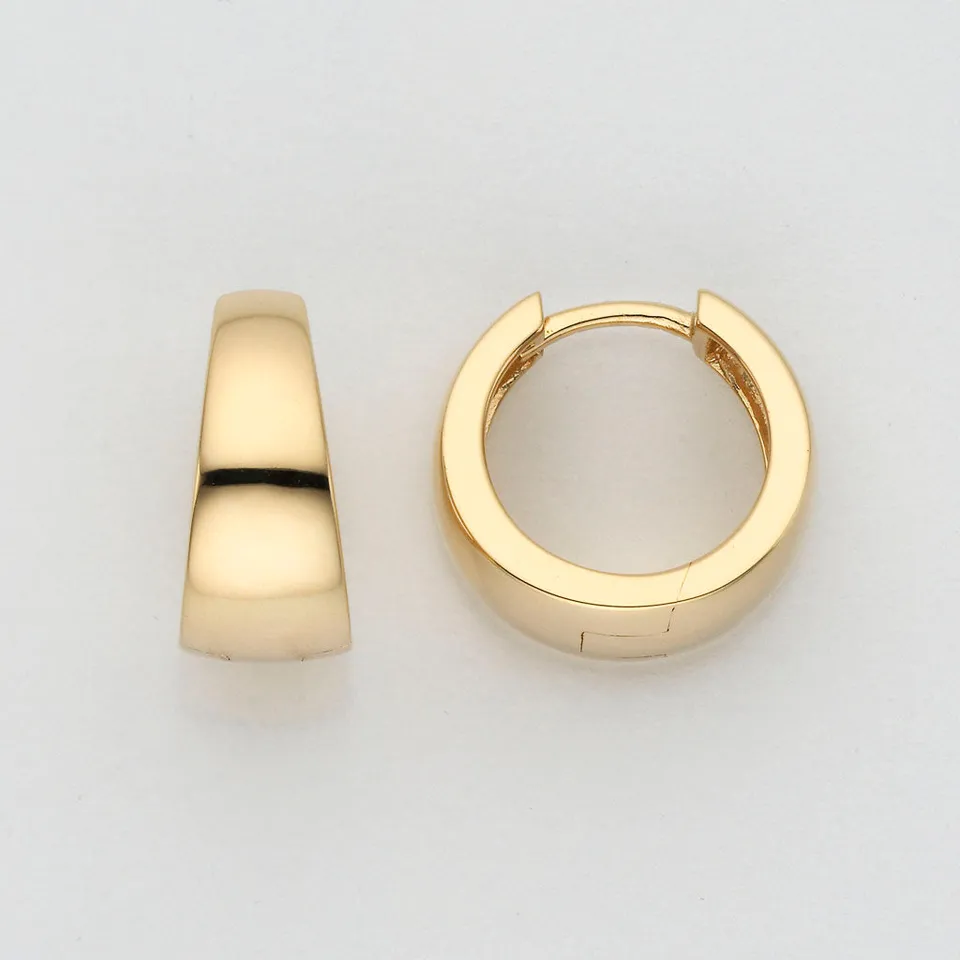 Eugen Rühle 80.7888 Creolen Ohrschmuck 750 Gold 6,7x14,9mm