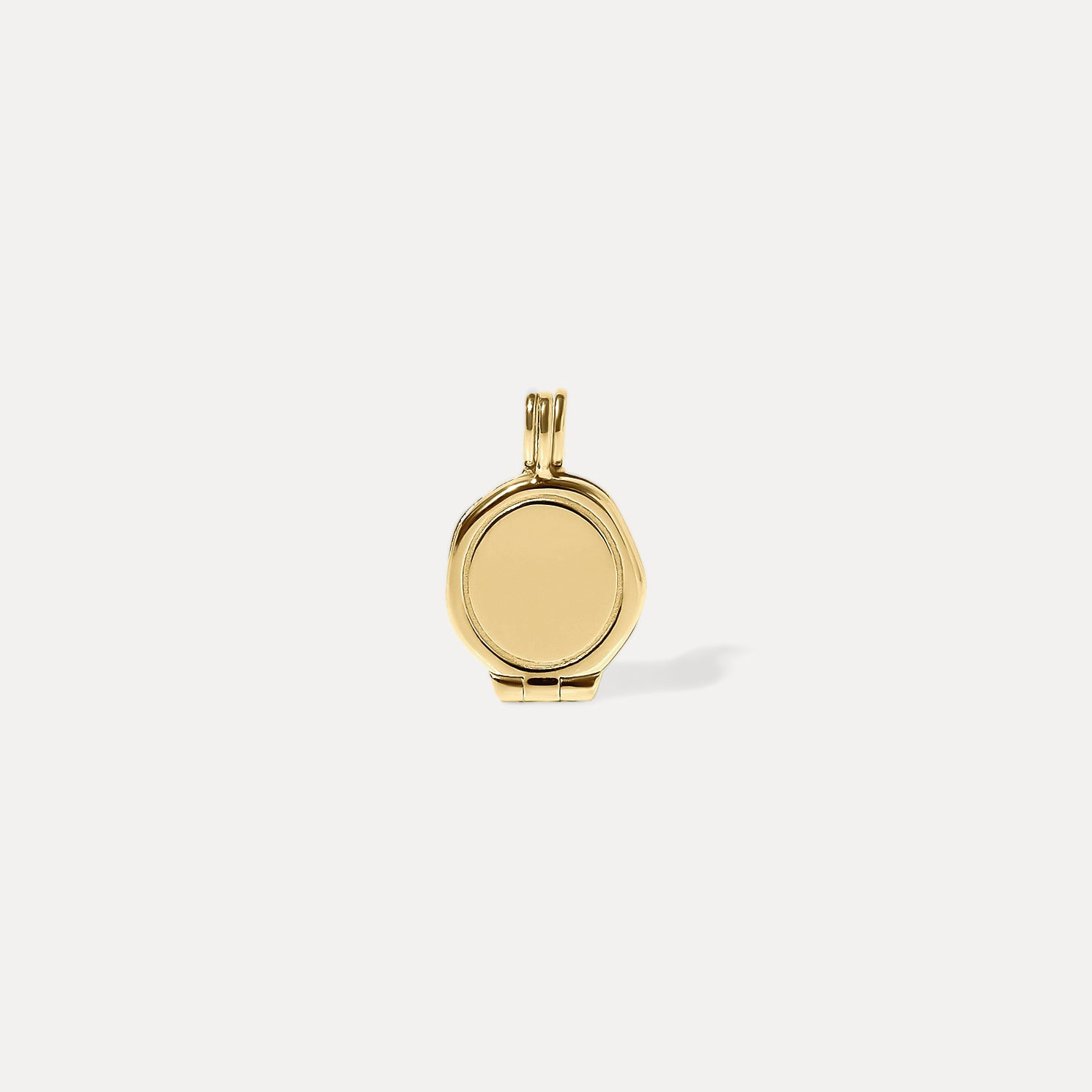 Stilnest Pendants Seal Medaillon Anhänger 585 Gold gravierbar