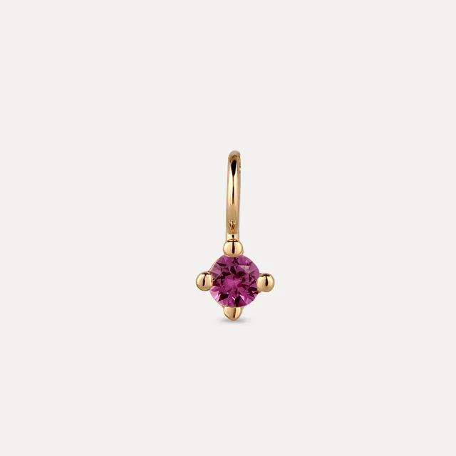 Stilnest Minimalist Birthstone Charm Anhänger Gold Januar