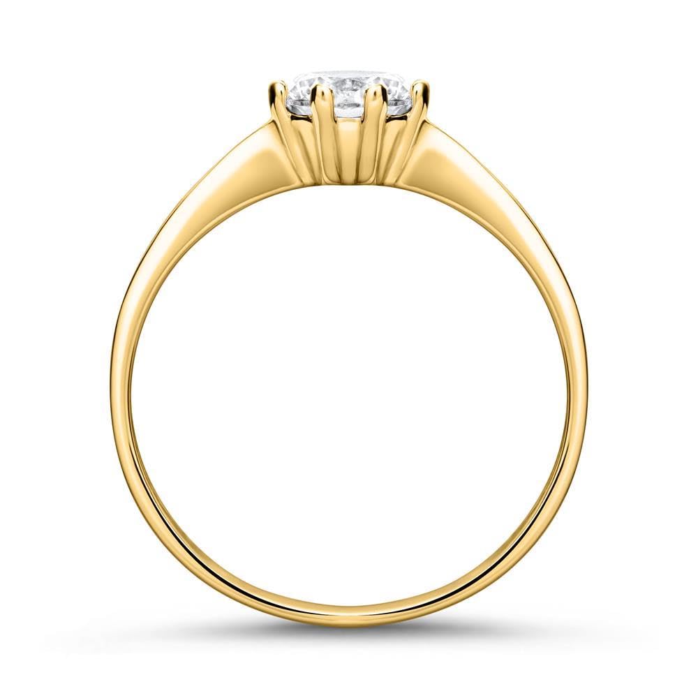 JEWLIX VR0459 Verlobungsring Gelbgold Gr.56 Zirkonia