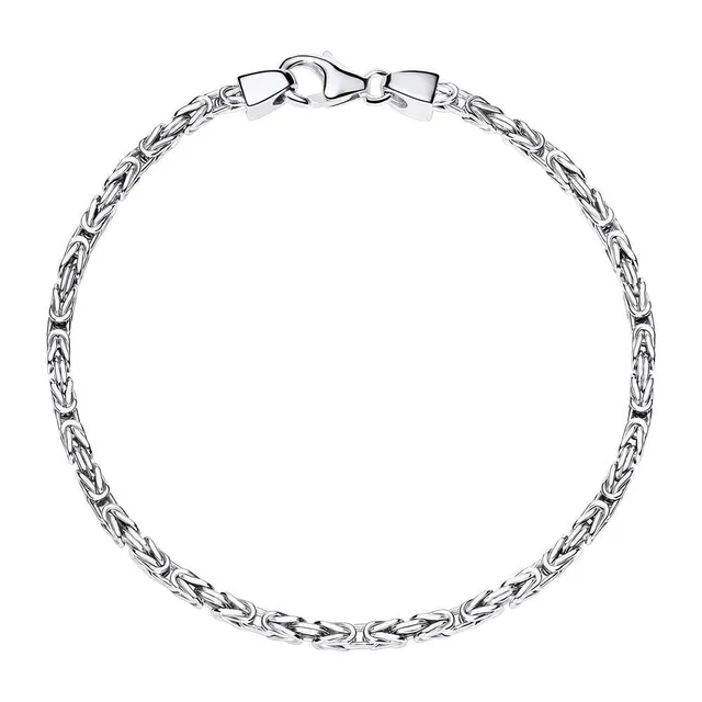 JEWLIX Königsarmband Silber 925 2,5 mm 23 cm Armband